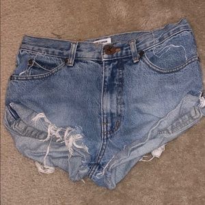 Vintage One x One Teaspoon Denim Shorts